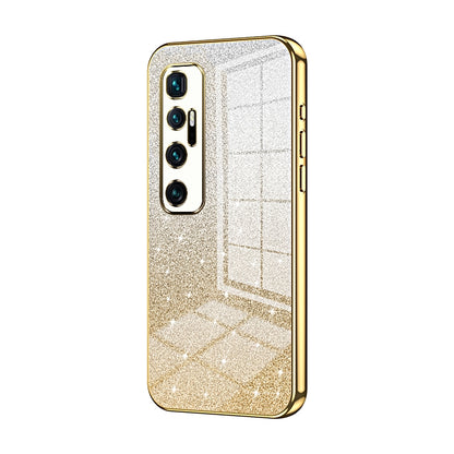 Xiaomi Mi 10 Ultra Luxurious Electroplated Gradient Glitter Powder Case - Enhanced Lens Protection