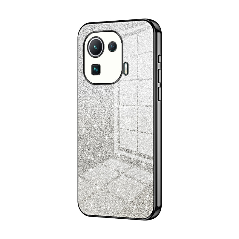 Xiaomi Mi 11 Pro Luxurious Electroplated Gradient Glitter Powder Case - Enhanced Lens Protection