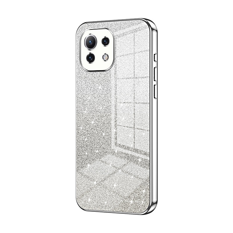 Xiaomi Mi 11 Lite 4G Luxurious Electroplated Gradient Glitter Powder Case - Enhanced Lens Protection