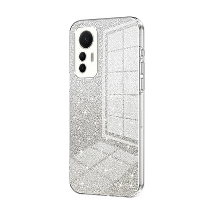 Xiaomi 12 Lite Luxurious Electroplated Gradient Glitter Powder Case - Enhanced Lens Protection