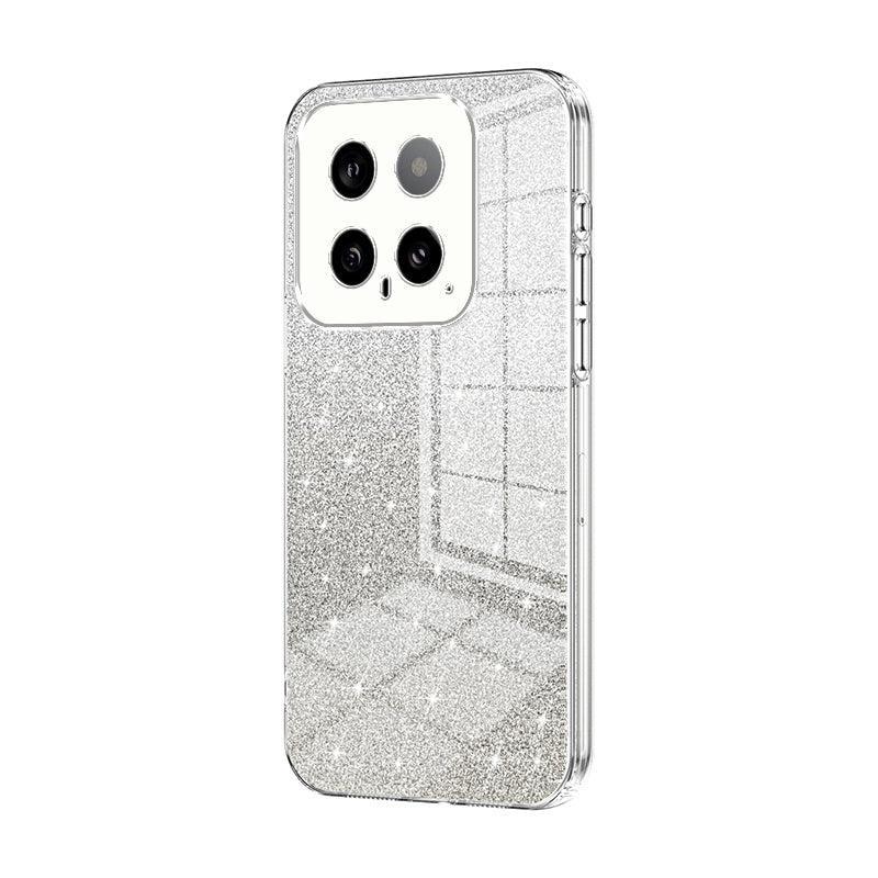 Xiaomi 14 Luxurious Electroplated Gradient Glitter Powder Case - Enhanced Lens Protection