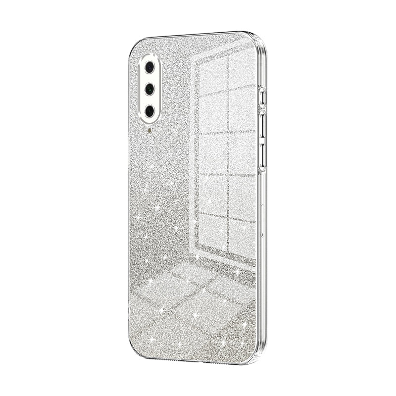 Xiaomi Mi CC9e Luxurious Electroplated Gradient Glitter Powder Case - Enhanced Lens Protection