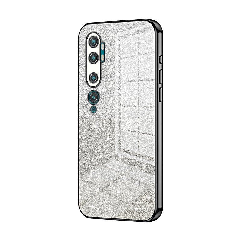 Xiaomi Mi CC9 Pro Luxurious Electroplated Gradient Glitter Powder Case - Enhanced Lens Protection