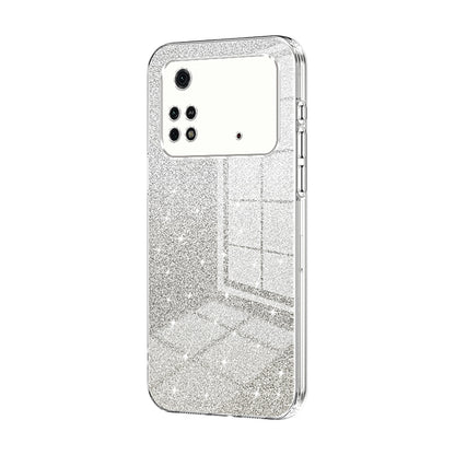 Xiaomi Poco M4 Pro Luxurious Electroplated Gradient Glitter Powder Case - Enhanced Lens Protection