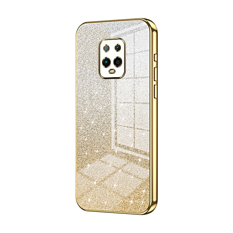 Xiaomi Redmi 10X Pro 5G Luxurious Electroplated Gradient Glitter Powder Case - Enhanced Lens Protection