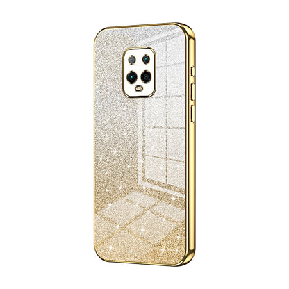 Xiaomi Redmi 10X Pro 5G Luxurious Electroplated Gradient Glitter Powder Case - Enhanced Lens Protection