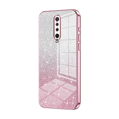 Xiaomi Redmi K30 Luxurious Electroplated Gradient Glitter Powder Case - Enhanced Lens Protection