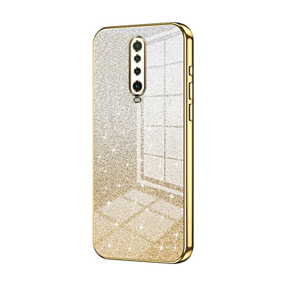 Xiaomi Redmi K30 Luxurious Electroplated Gradient Glitter Powder Case - Enhanced Lens Protection