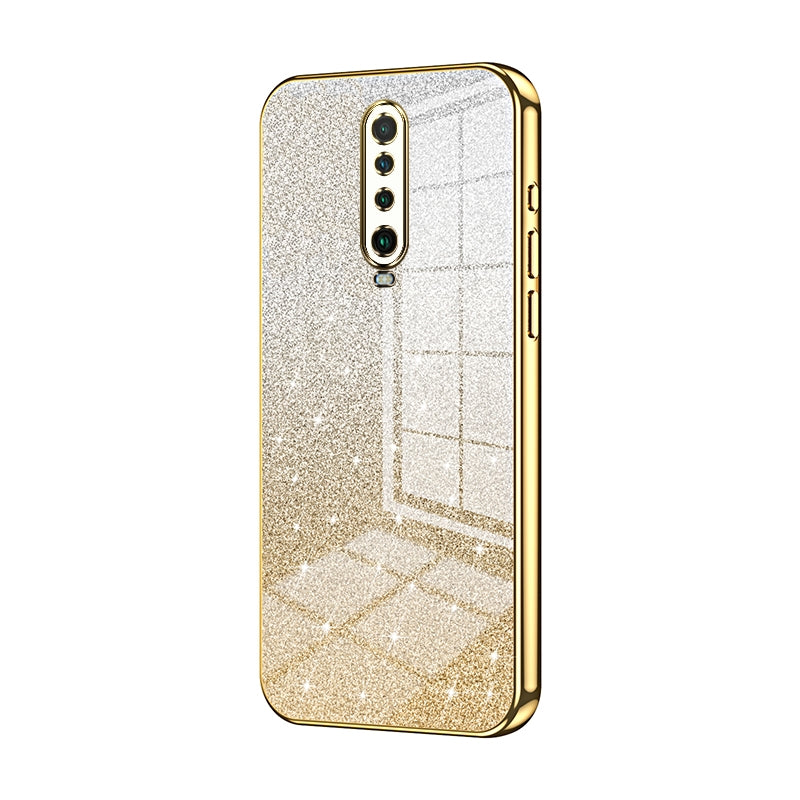 Xiaomi Redmi K30 5G Luxurious Electroplated Gradient Glitter Powder Case - Enhanced Lens Protection