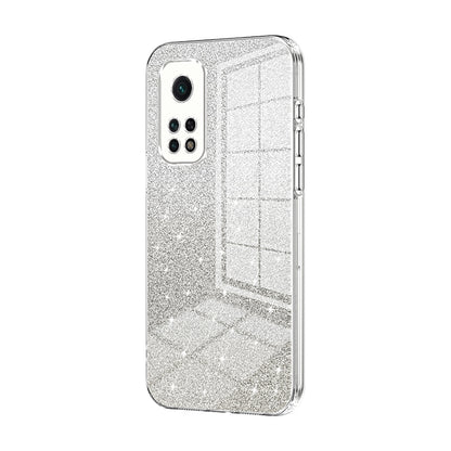 Xiaomi Mi 10T Pro 5G Luxurious Electroplated Gradient Glitter Powder Case - Enhanced Lens Protection