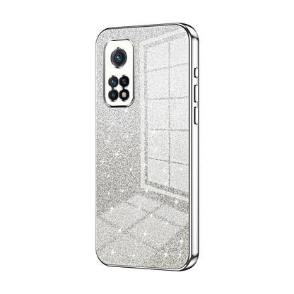 Xiaomi Mi 10T Pro 5G Luxurious Electroplated Gradient Glitter Powder Case - Enhanced Lens Protection