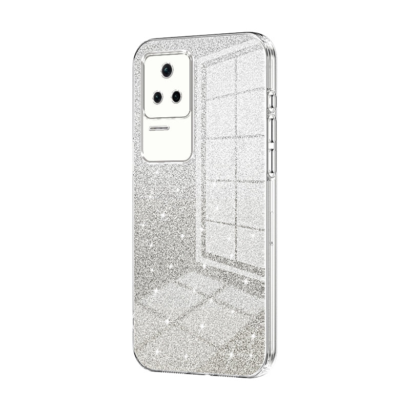 Xiaomi Redmi K40S Luxurious Electroplated Gradient Glitter Powder Case - Enhanced Lens Protection