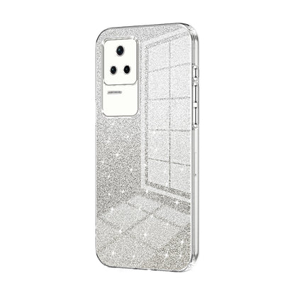 Xiaomi Redmi Poco F4 Luxurious Electroplated Gradient Glitter Powder Case - Enhanced Lens Protection