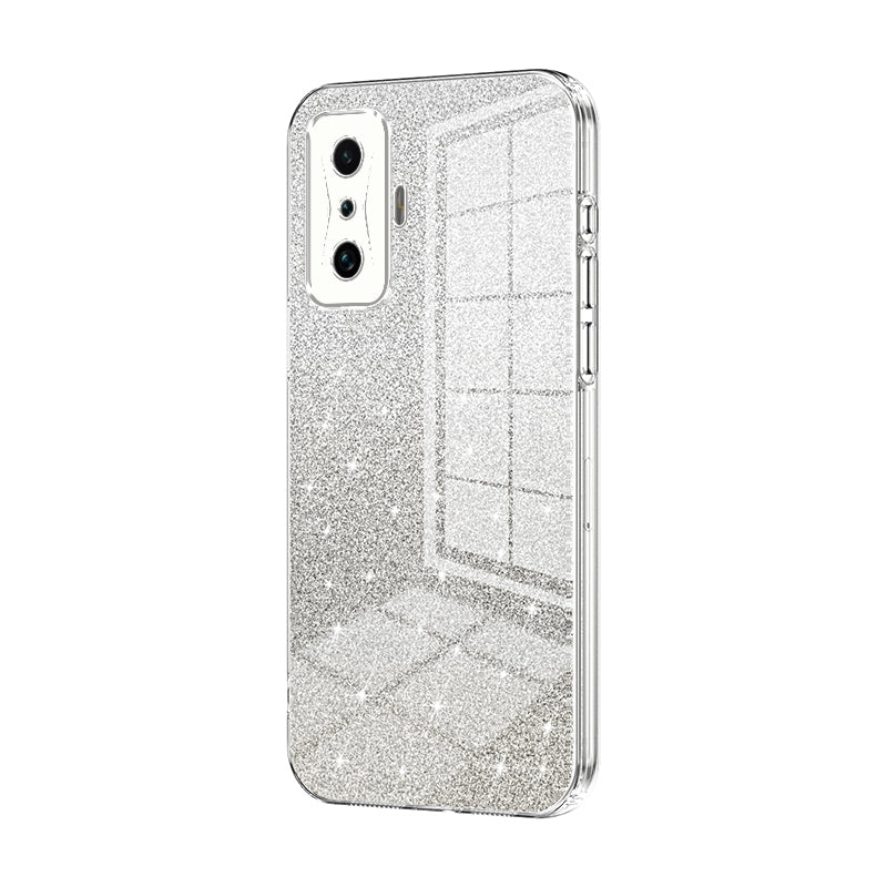 Xiaomi Redmi K50 Gaming Luxurious Electroplated Gradient Glitter Powder Case - Enhanced Lens Protection