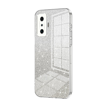 Xiaomi Redmi K50 Gaming Luxurious Electroplated Gradient Glitter Powder Case - Enhanced Lens Protection