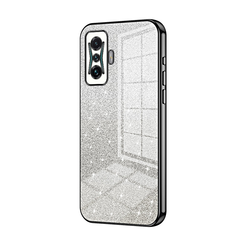 Xiaomi Redmi K50 Gaming Luxurious Electroplated Gradient Glitter Powder Case - Enhanced Lens Protection