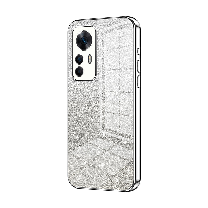 Xiaomi Redmi Xiaomi 12T Luxurious Electroplated Gradient Glitter Powder Case - Enhanced Lens Protection