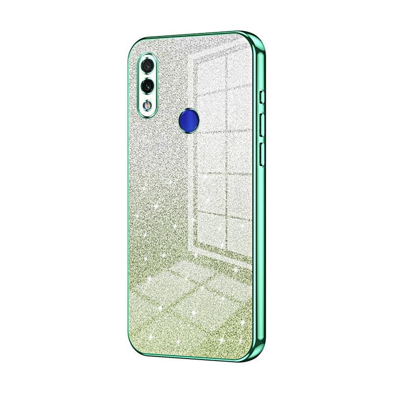 Xiaomi Redmi Note 7 Luxurious Electroplated Gradient Glitter Powder Case - Enhanced Lens Protection