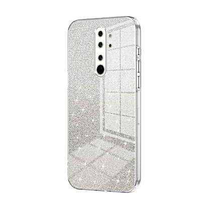 Xiaomi Redmi Note 8 Pro Luxurious Electroplated Gradient Glitter Powder Case - Enhanced Lens Protection