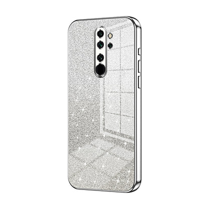 Xiaomi Redmi Note 8 Pro Luxurious Electroplated Gradient Glitter Powder Case - Enhanced Lens Protection