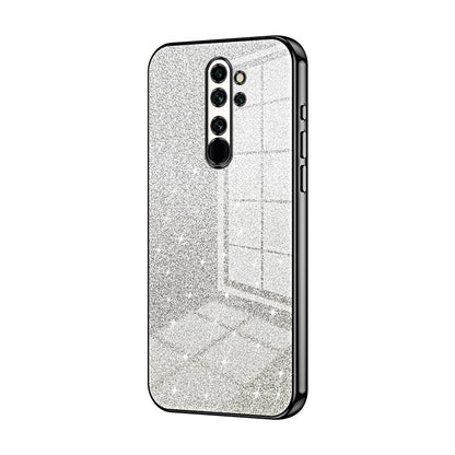 Xiaomi Redmi Note 8 Pro Luxurious Electroplated Gradient Glitter Powder Case - Enhanced Lens Protection