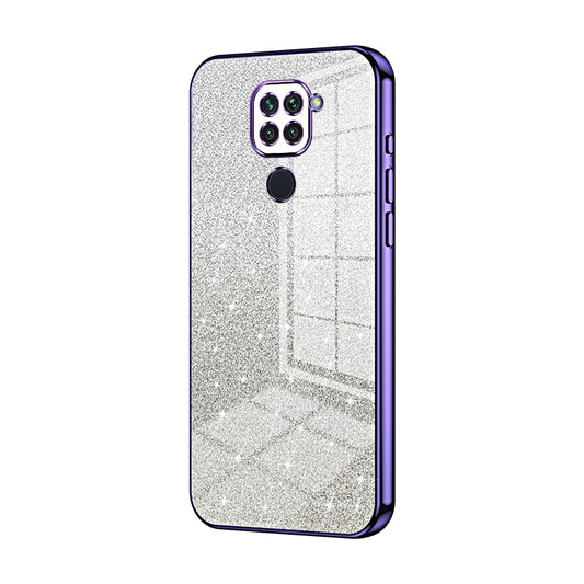 Xiaomi Redmi Note 9 Luxurious Electroplated Gradient Glitter Powder Case - Enhanced Lens Protection