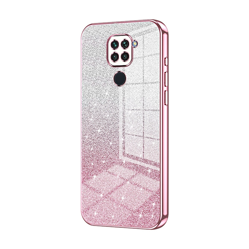 Xiaomi Redmi Note 9 Luxurious Electroplated Gradient Glitter Powder Case - Enhanced Lens Protection