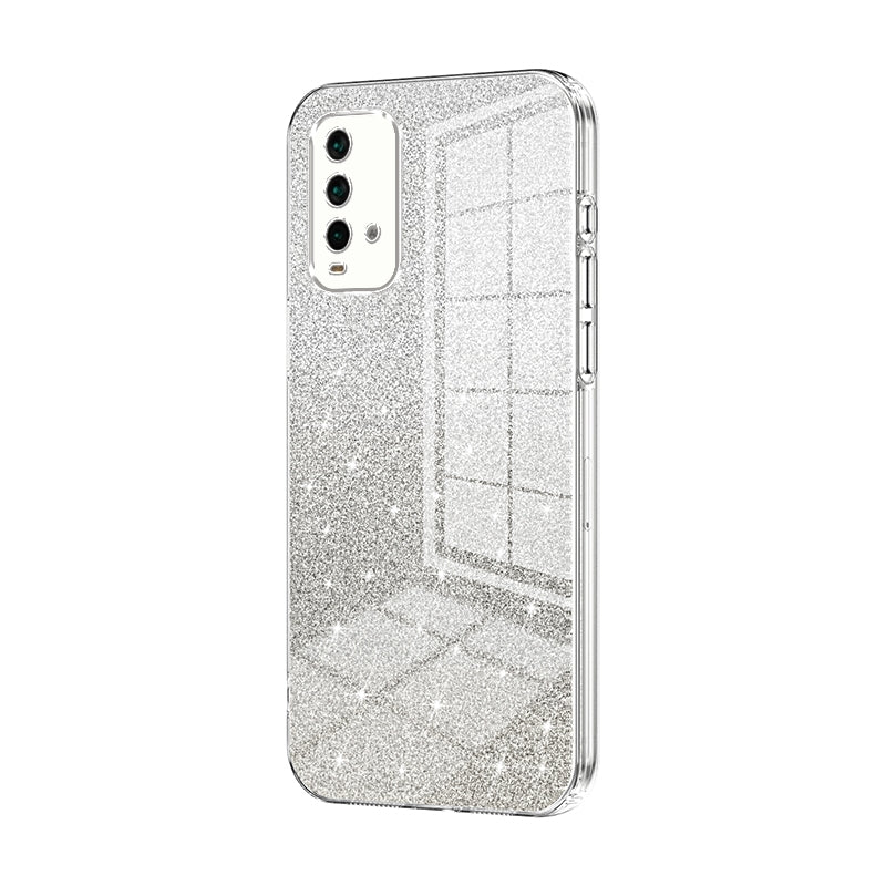 Xiaomi Redmi Note 9 4G Luxurious Electroplated Gradient Glitter Powder Case - Enhanced Lens Protection