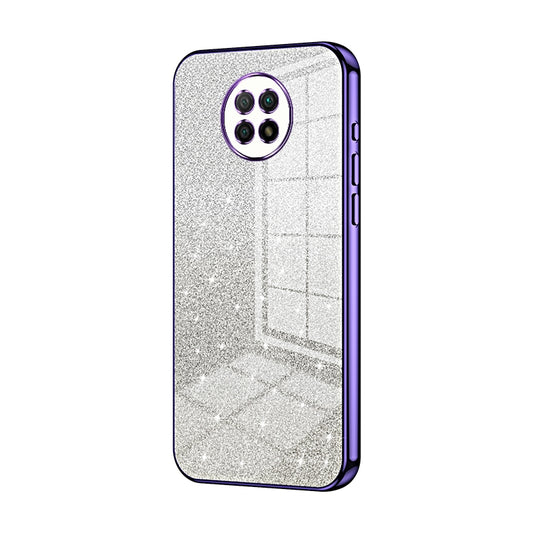 Xiaomi Redmi Note 9T Luxurious Electroplated Gradient Glitter Powder Case - Enhanced Lens Protection