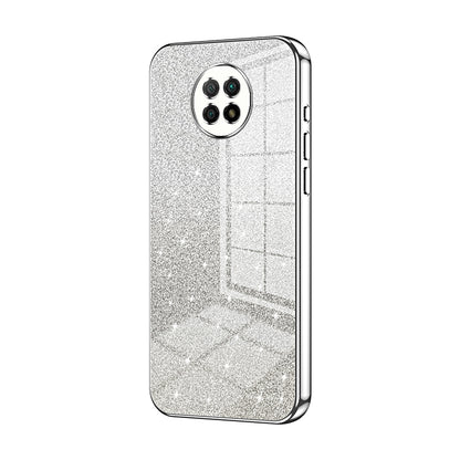 Xiaomi Redmi Note 9 5G Luxurious Electroplated Gradient Glitter Powder Case - Enhanced Lens Protection