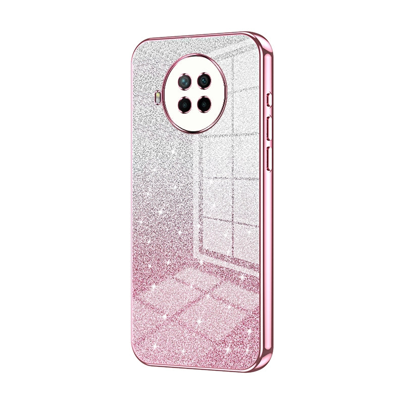 Xiaomi Mi 10T Lite Luxurious Electroplated Gradient Glitter Powder Case - Enhanced Lens Protection