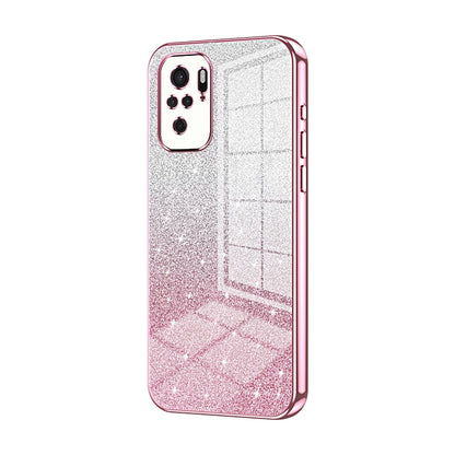 Xiaomi Redmi Note 10 Luxurious Electroplated Gradient Glitter Powder Case - Enhanced Lens Protection