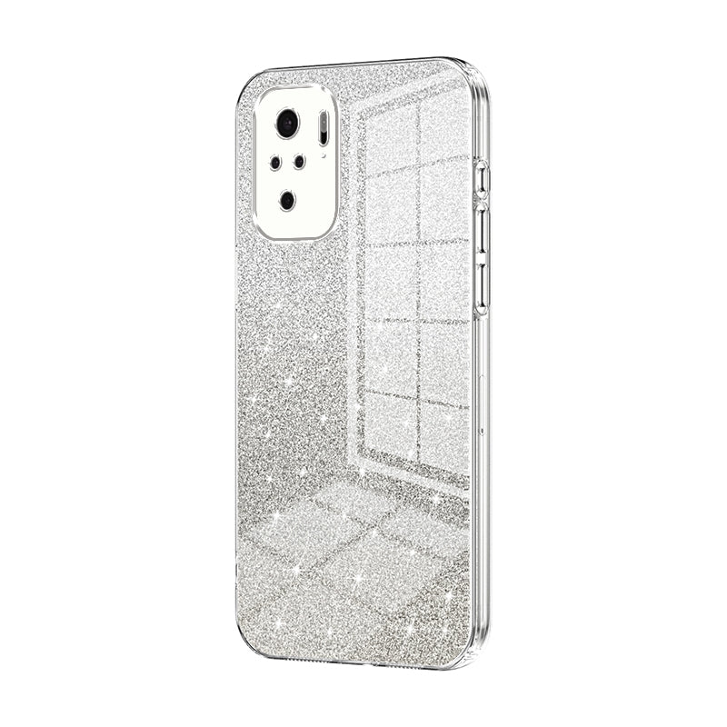 Xiaomi Redmi Note 10 Luxurious Electroplated Gradient Glitter Powder Case - Enhanced Lens Protection