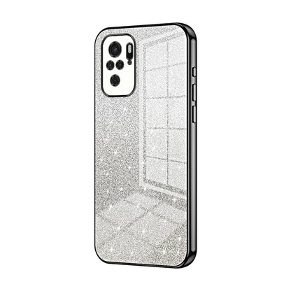 Xiaomi Redmi Note 10 Luxurious Electroplated Gradient Glitter Powder Case - Enhanced Lens Protection