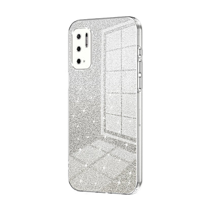 Xiaomi Redmi Note 10T 5G Luxurious Electroplated Gradient Glitter Powder Case - Enhanced Lens Protection