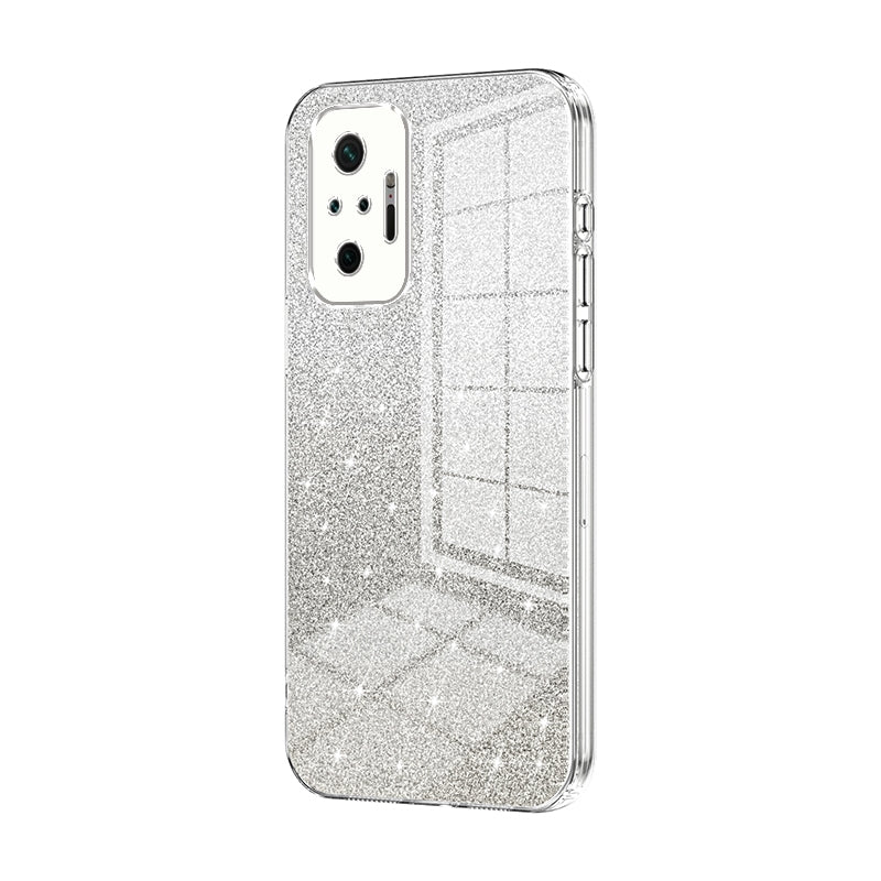 Xiaomi Redmi Note 10 Pro Luxurious Electroplated Gradient Glitter Powder Case - Enhanced Lens Protection