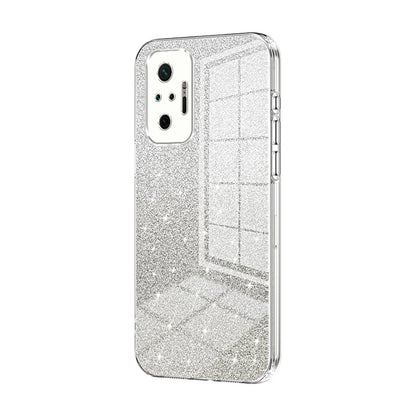 Xiaomi Redmi Note 10 Pro Luxurious Electroplated Gradient Glitter Powder Case - Enhanced Lens Protection