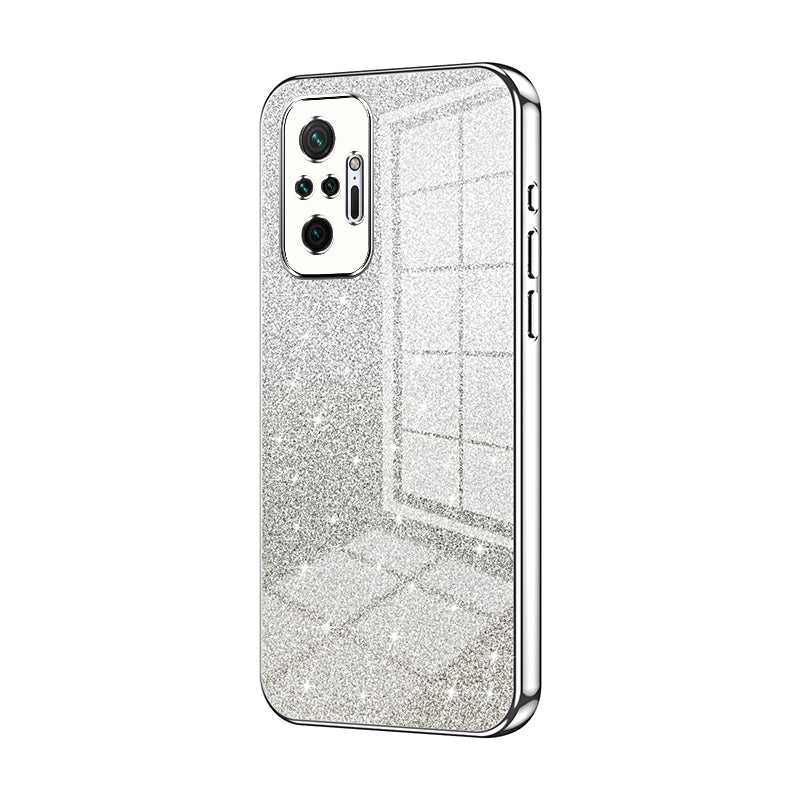 Xiaomi Redmi 10 Pro Max Luxurious Electroplated Gradient Glitter Powder Case - Enhanced Lens Protection