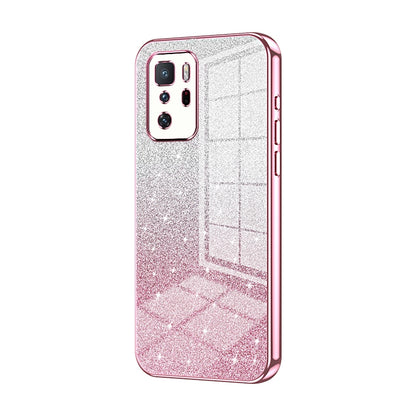 Xiaomi Redmi Note 10 Pro 5G Luxurious Electroplated Gradient Glitter Powder Case - Enhanced Lens Protection