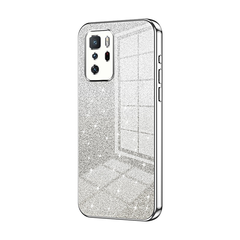 Xiaomi Redmi Note 10 Pro 5G Luxurious Electroplated Gradient Glitter Powder Case - Enhanced Lens Protection