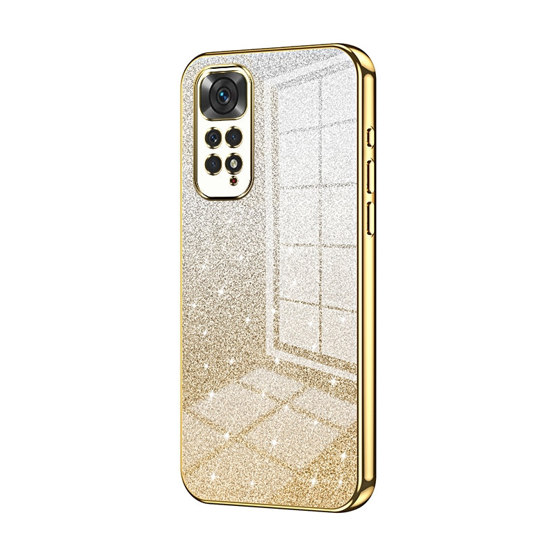 Xiaomi Redmi Note 11 Global Luxurious Electroplated Gradient Glitter Powder Case - Enhanced Lens Protection