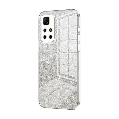 Xiaomi Redmi Note 11T 5G Luxurious Electroplated Gradient Glitter Powder Case - Enhanced Lens Protection