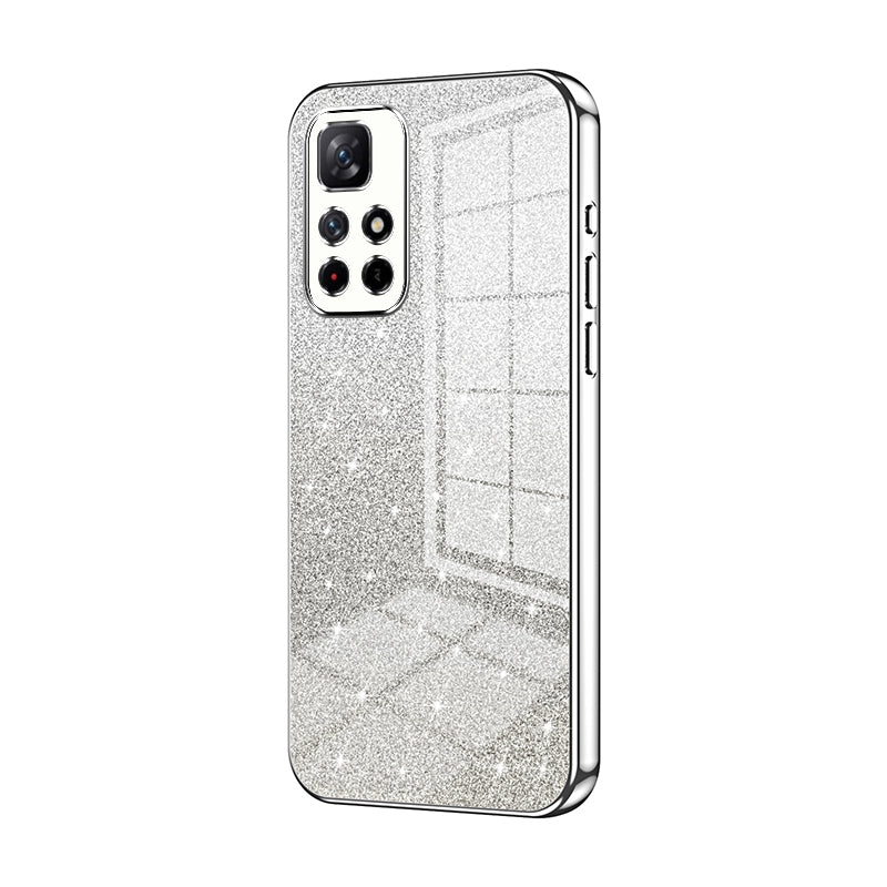 Xiaomi Redmi Note 11T 5G Luxurious Electroplated Gradient Glitter Powder Case - Enhanced Lens Protection