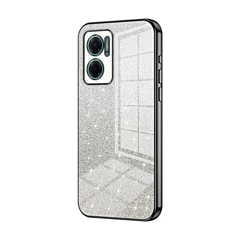 Xiaomi Redmi Note 11E Luxurious Electroplated Gradient Glitter Powder Case - Enhanced Lens Protection