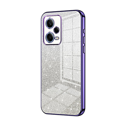 Xiaomi Redmi Note 12 Pro 5G Luxurious Electroplated Gradient Glitter Powder Case - Enhanced Lens Protection