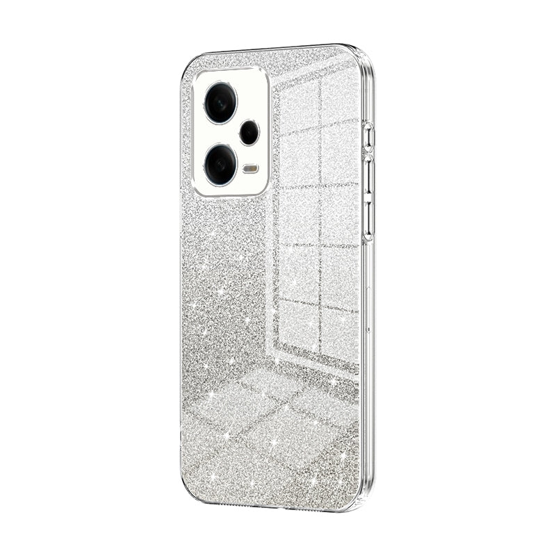 Xiaomi Redmi Note 12 Pro 5G Luxurious Electroplated Gradient Glitter Powder Case - Enhanced Lens Protection