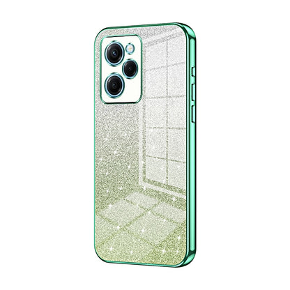Xiaomi Redmi Note 12 Pro Speed Luxurious Electroplated Gradient Glitter Powder Case - Enhanced Lens Protection