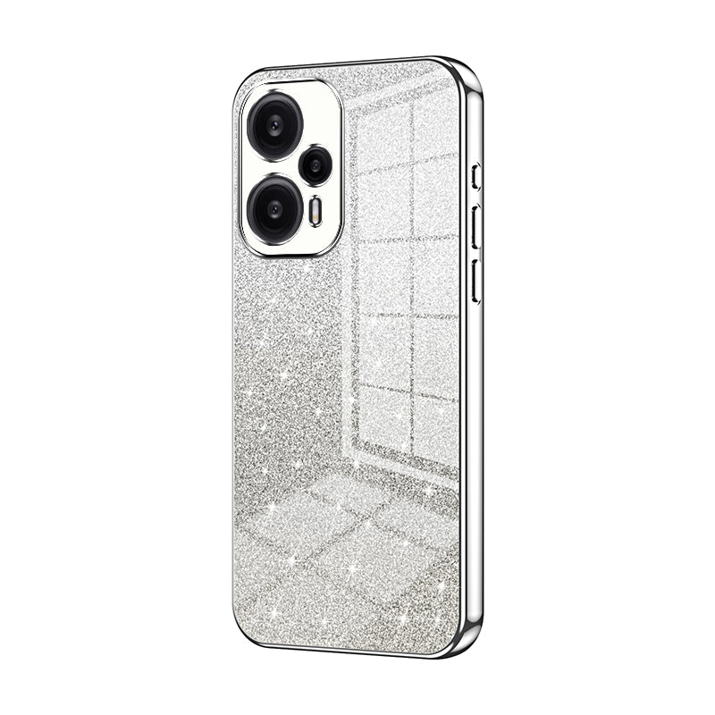 Xiaomi Redmi Note 12 Turbo/Poco F5 Luxurious Electroplated Gradient Glitter Powder Case - Enhanced Lens Protection