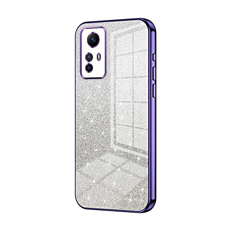 Xiaomi Redmi Note 12S Luxurious Electroplated Gradient Glitter Powder Case - Enhanced Lens Protection