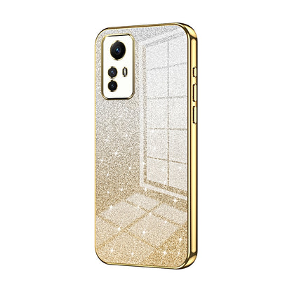 Xiaomi Redmi Note 12S Luxurious Electroplated Gradient Glitter Powder Case - Enhanced Lens Protection